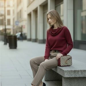 Vintage Escada Tan Women's Trousers size 42